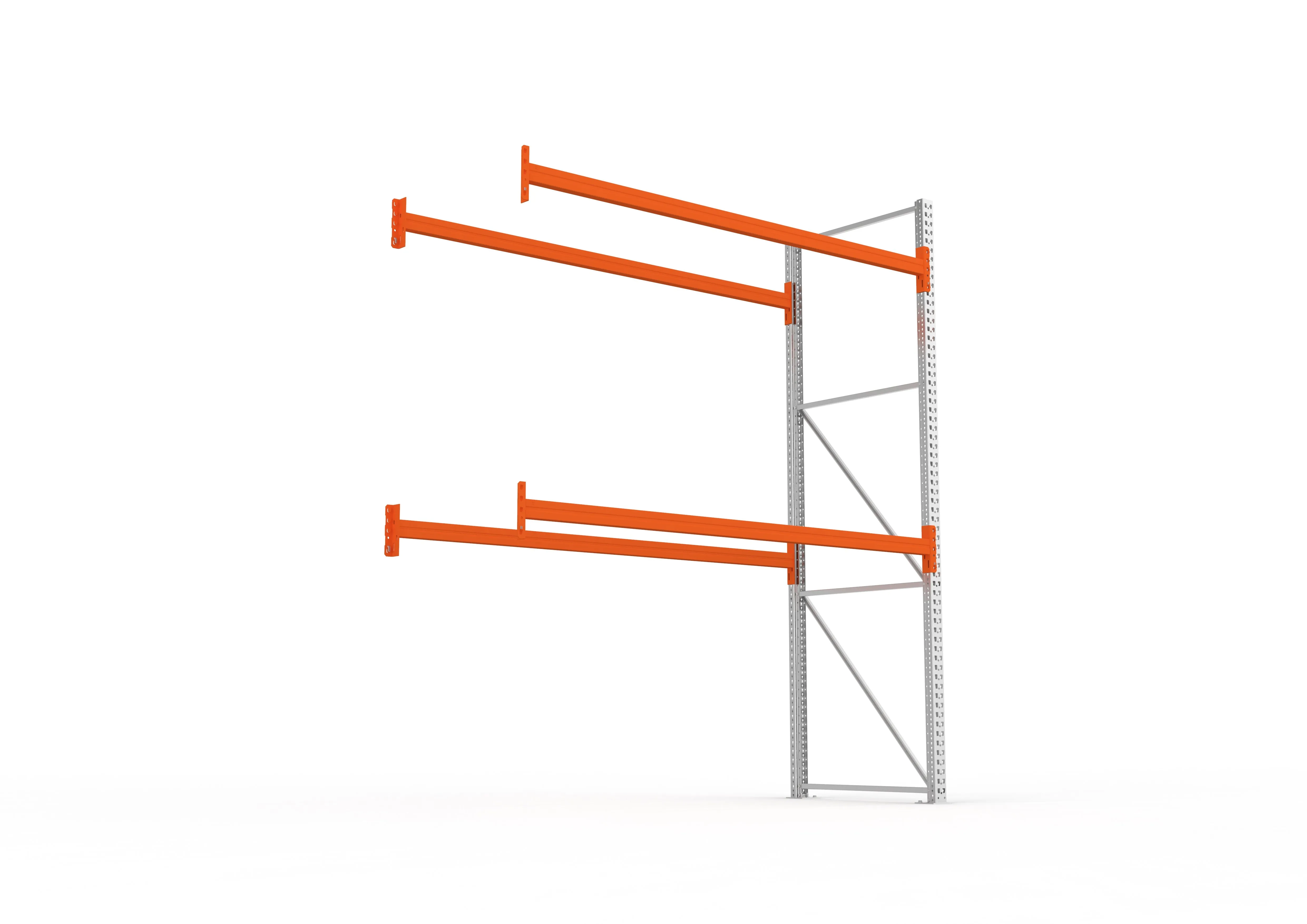 Palettenregal Anbaumodul – 330×278×110 cm, bis 500 kg, 3 Ebenen