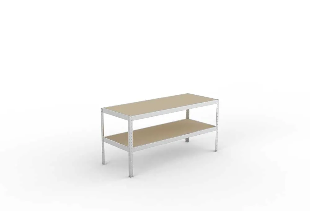 Packtisch – Schwerlastregal, Spanplatten, verzinkt (Varianten)