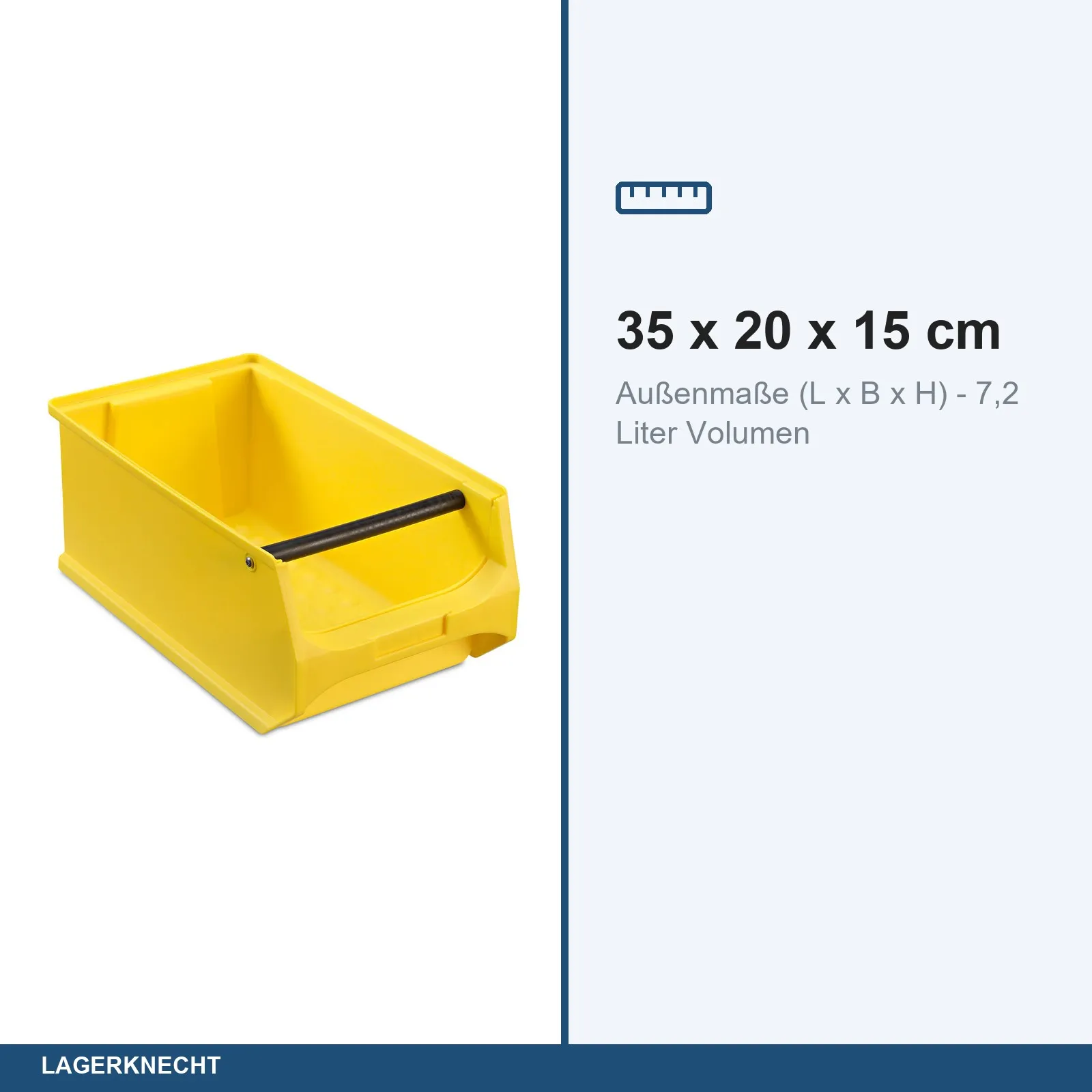 20x Sichtlagerbox 4.1 - gelb