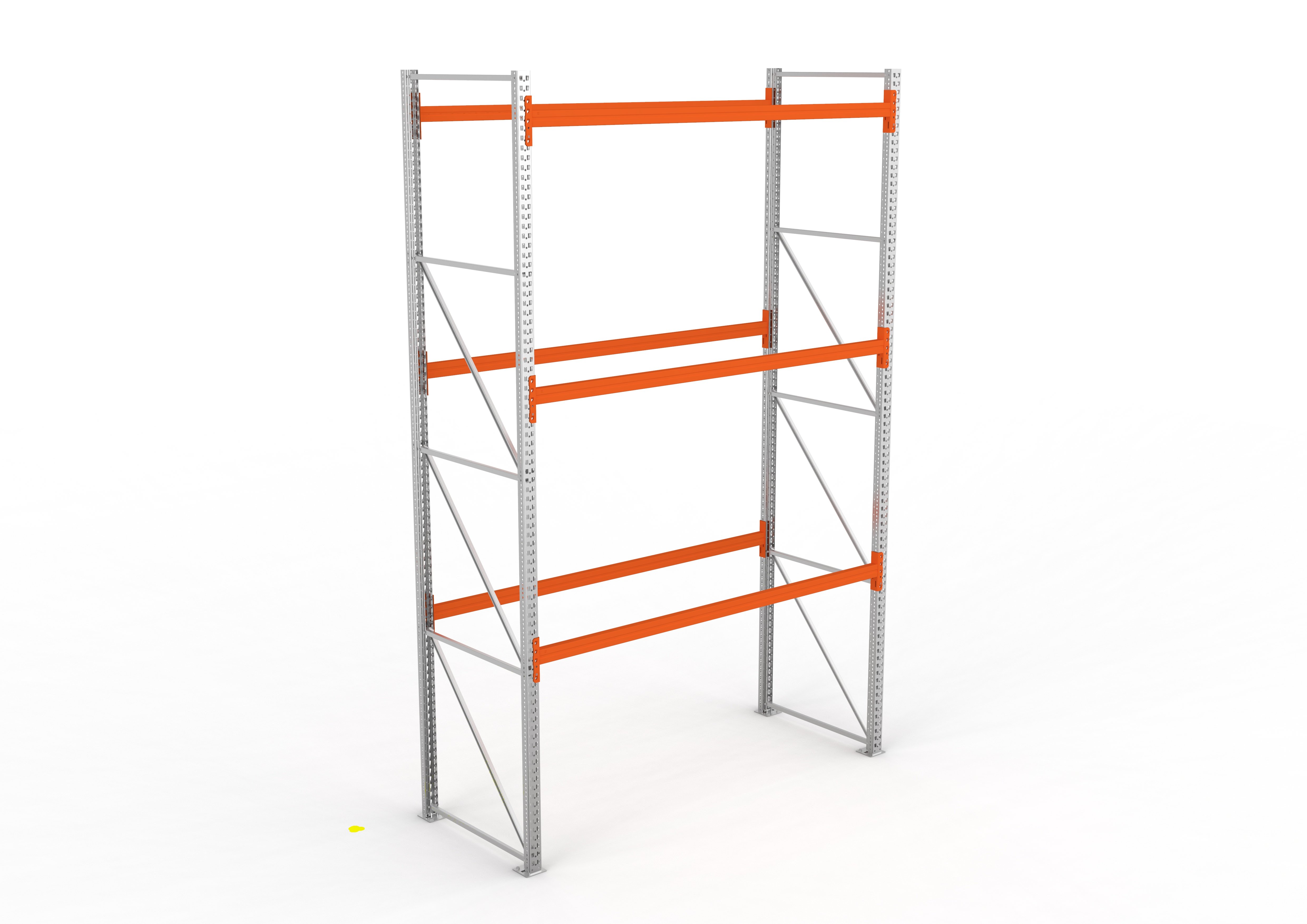 Palettenregal Stabil Grundregal – 440×270×110 cm, 4 Ebenen