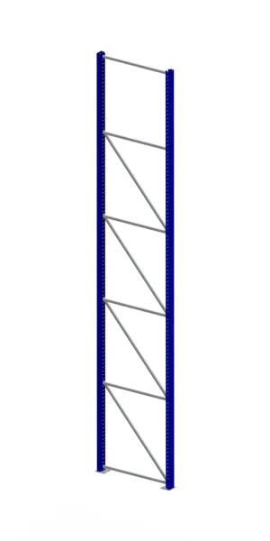 Palettenregal Ständer 100/20 S – 550×110 cm, RAL 5010