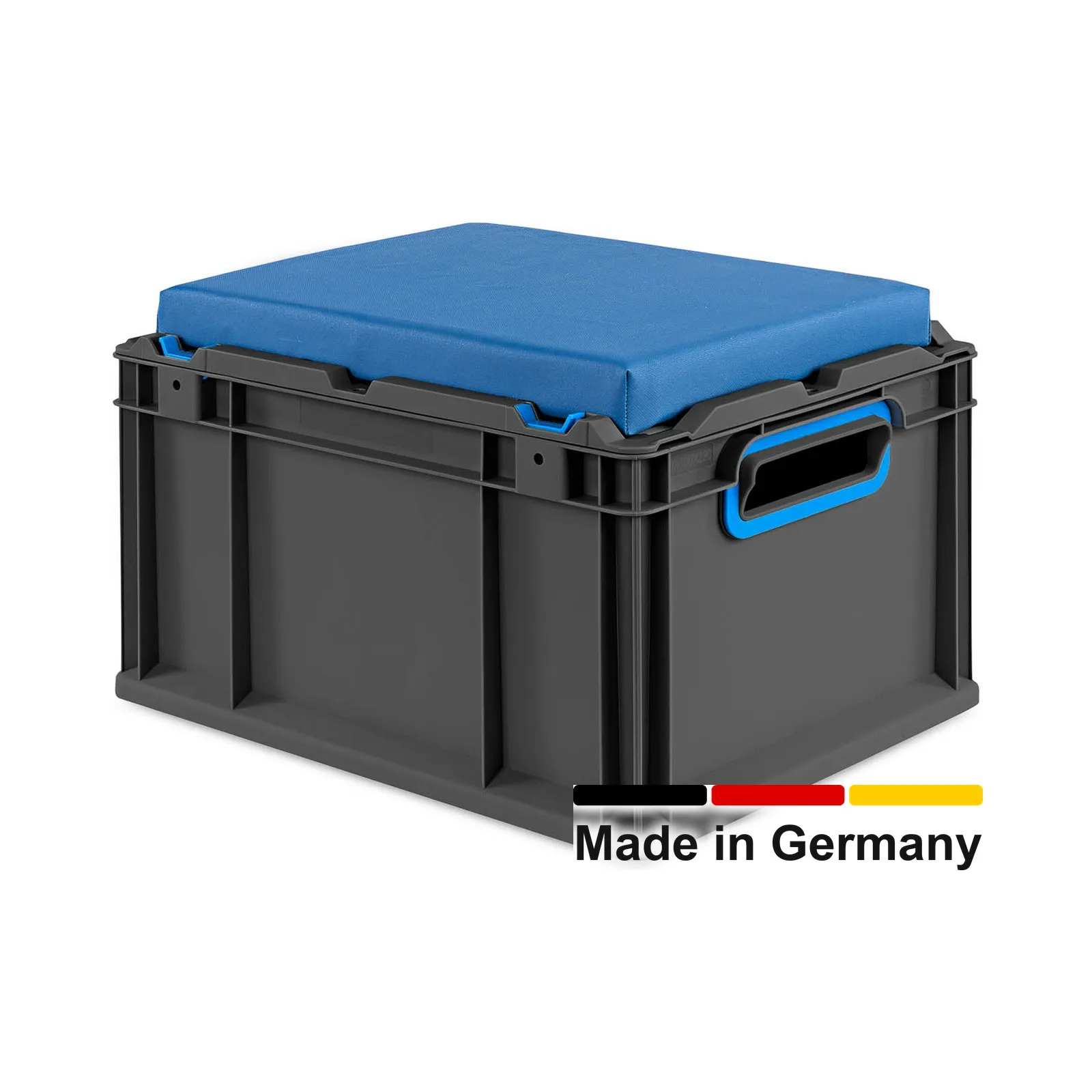 Seat Box 40x30x26 cm, NextGen Cycle, Griffe offen, blau