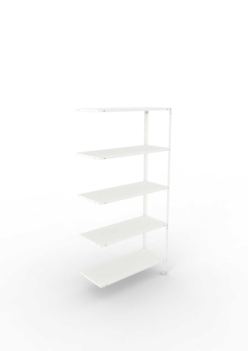 Kellerregal Pro Schraubsystem Anbauregal 200×100×40 cm, 80 kg, 5 Böden