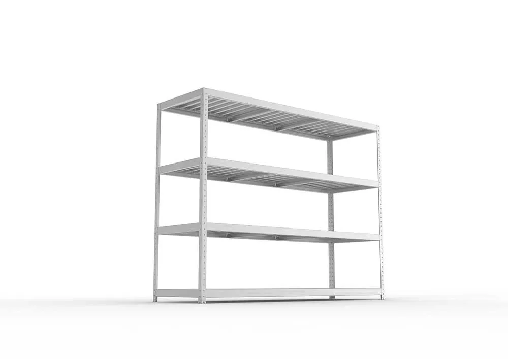 Schwerlastregal 197×250×80 cm – Stahlpaneele, verzinkt (Varianten)