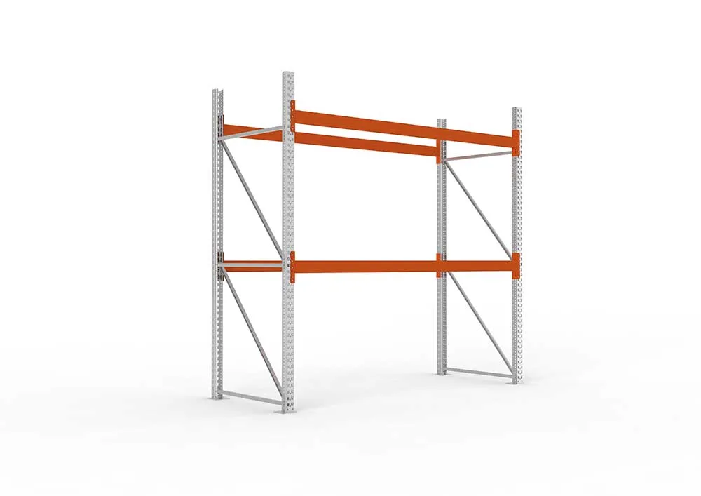 Palettenregal Extrastabil Grundregal – 270×270×110 cm, 3 Ebenen