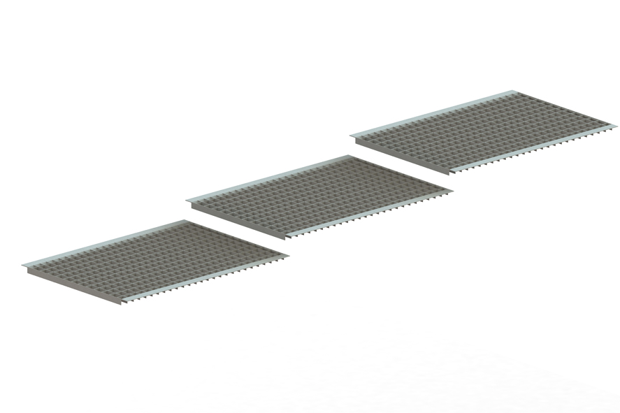 Palettenregal Gitterrost eingelegt 330×80 cm TPro-Flex0x2 – 1000 kg