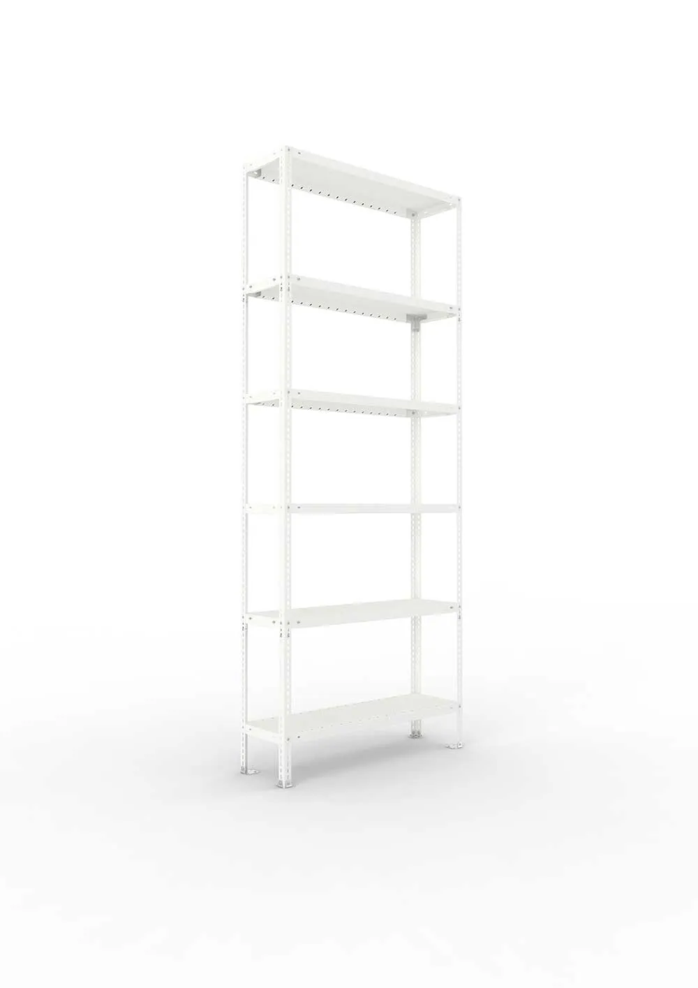 Kellerregal Pro Schraubsystem Grundregal 250×100×30 cm, 100 kg, 6 Böden