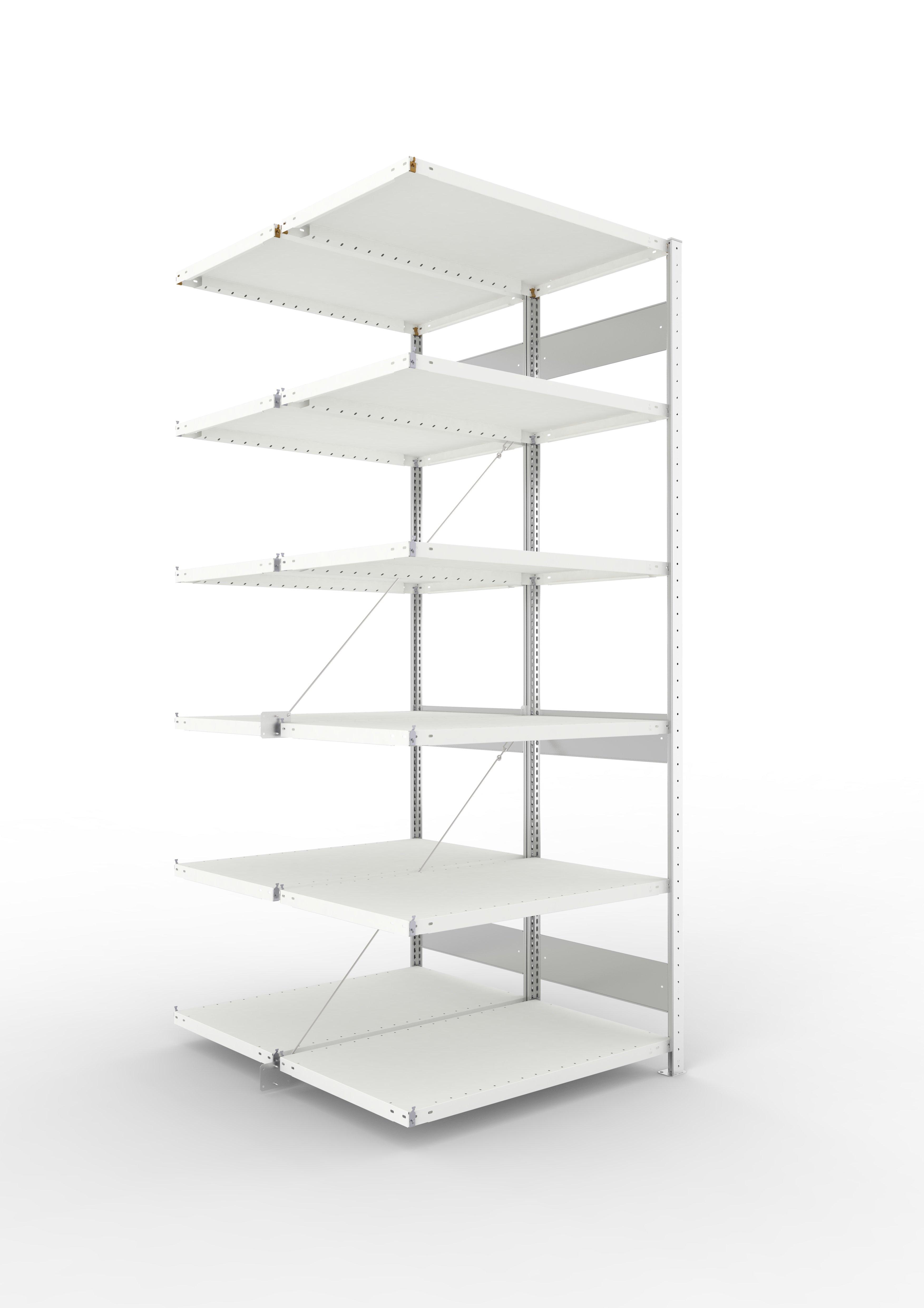 Palettenregal Winkelauflagerahmen leicht 1100 vzk kpl. für Palettenregal Patronum für Regaltiefe 1100 , Länge 800 x Tiefe 1200 Belastung 250 kg ( pro Paar )