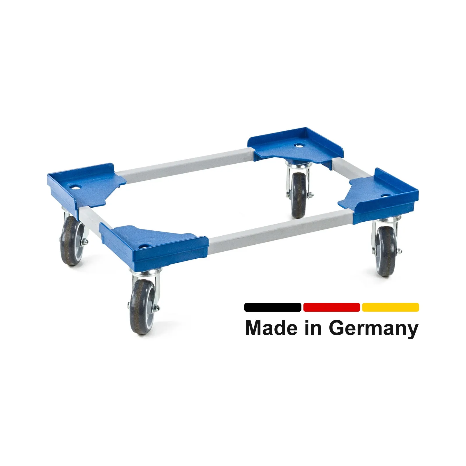 Transportroller VARIABLE - 600x400 - Kunststoffräder 4 Lenkrollen Blau