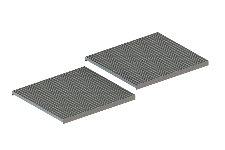 Palettenregal Gitterrost aufgelegt 180×80 cm TS25x1,7 – 500 kg