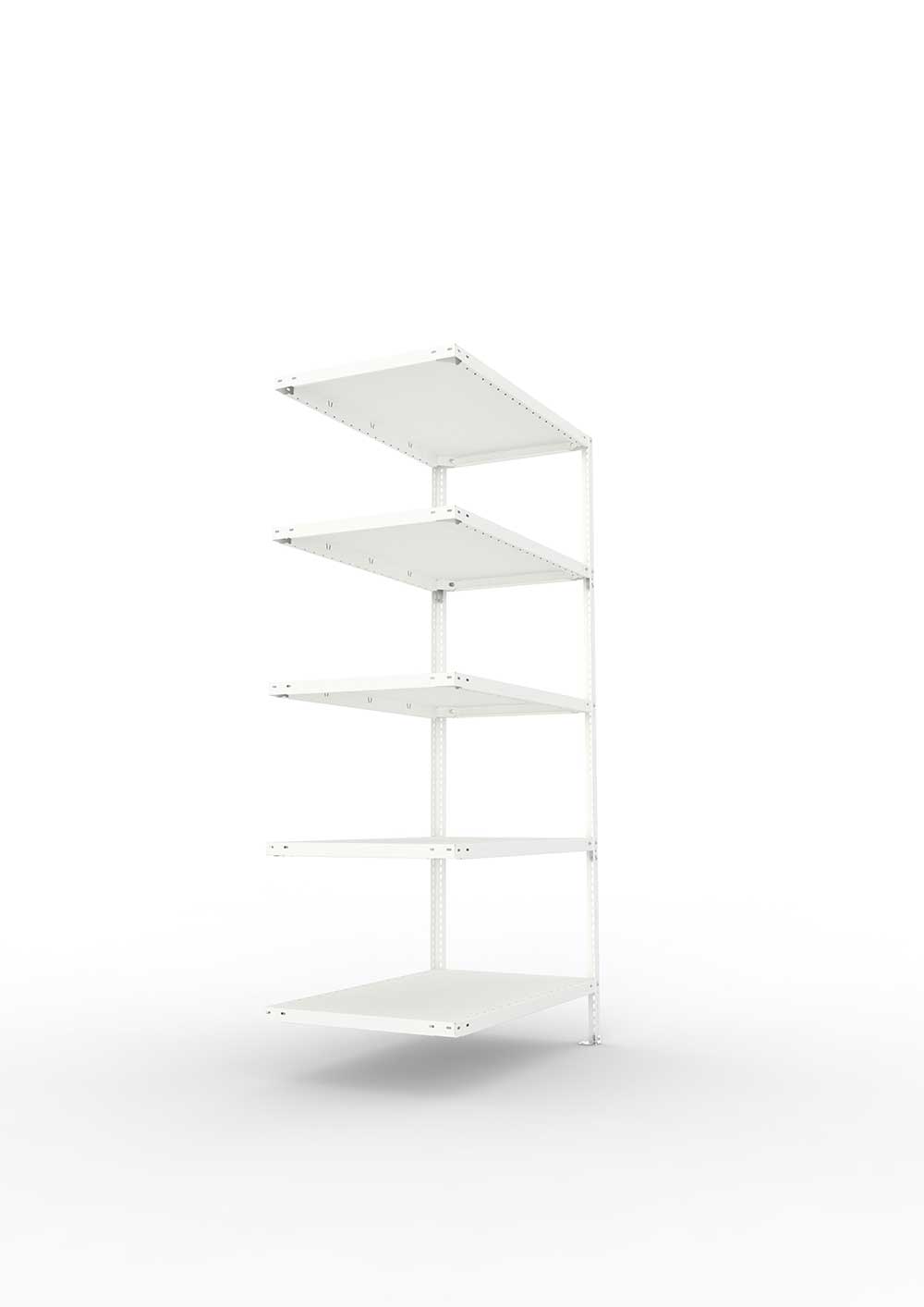 Kellerregal Pro Schraubsystem Anbauregal 200×100×60 cm, 150 kg, 5 Böden