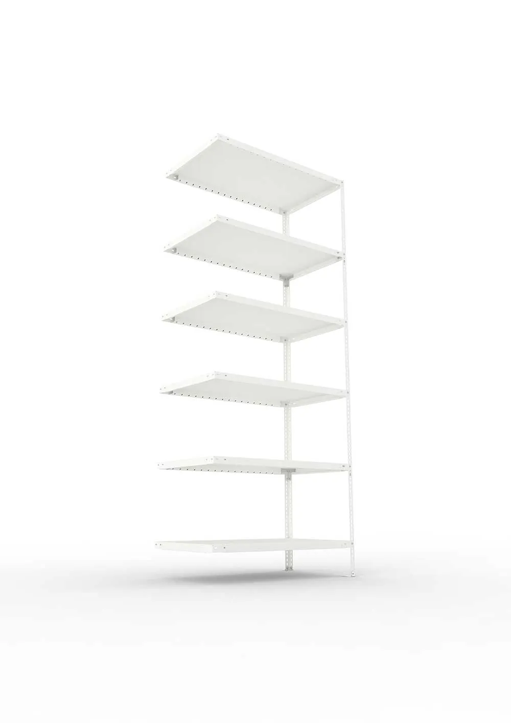 Kellerregal Pro Schraubsystem Anbauregal 250×100×60 cm, 100 kg, 6 Böden