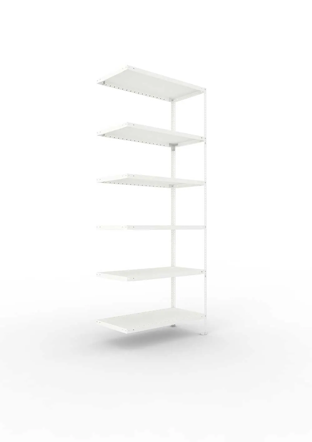 Kellerregal Pro Schraubsystem Anbauregal 250×100×50 cm, 100 kg, 6 Böden