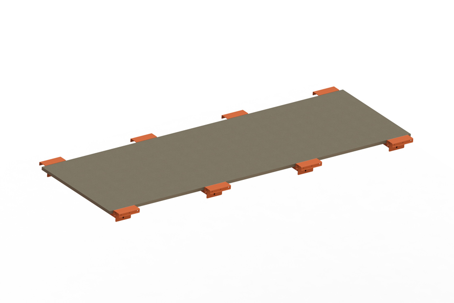 Palettenregal Spanplattenboden + Tiefenauflage 220×80 cm, 19 mm