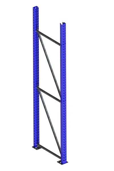 Palettenregal Ständer 85/20 S – 270×80 cm, RAL 5010
