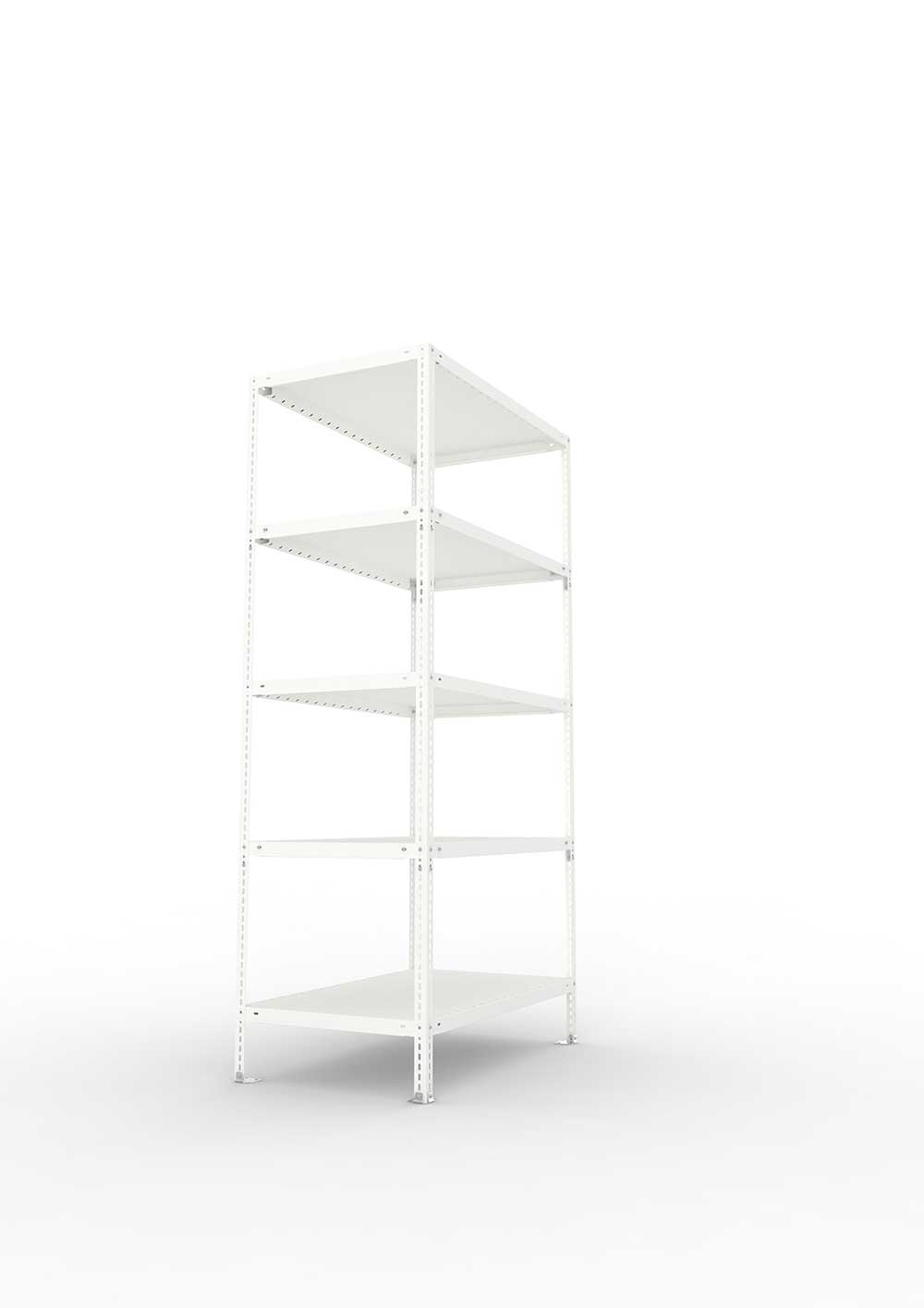 Kellerregal Pro Schraubsystem Grundregal 200×100×60 cm, 100 kg, 5 Böden