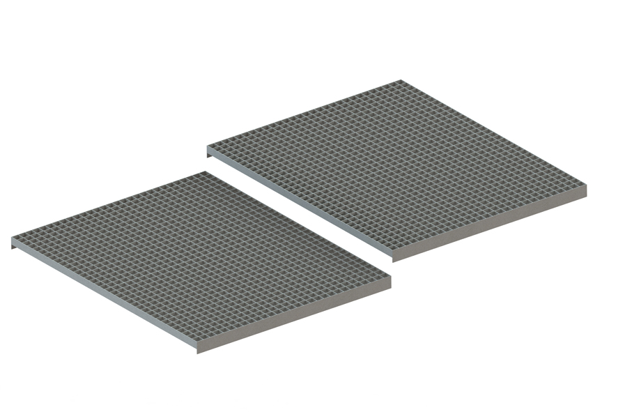 Palettenregal Gitterrost aufgelegt 180×110 cm TS40x1,7 – 1000 kg