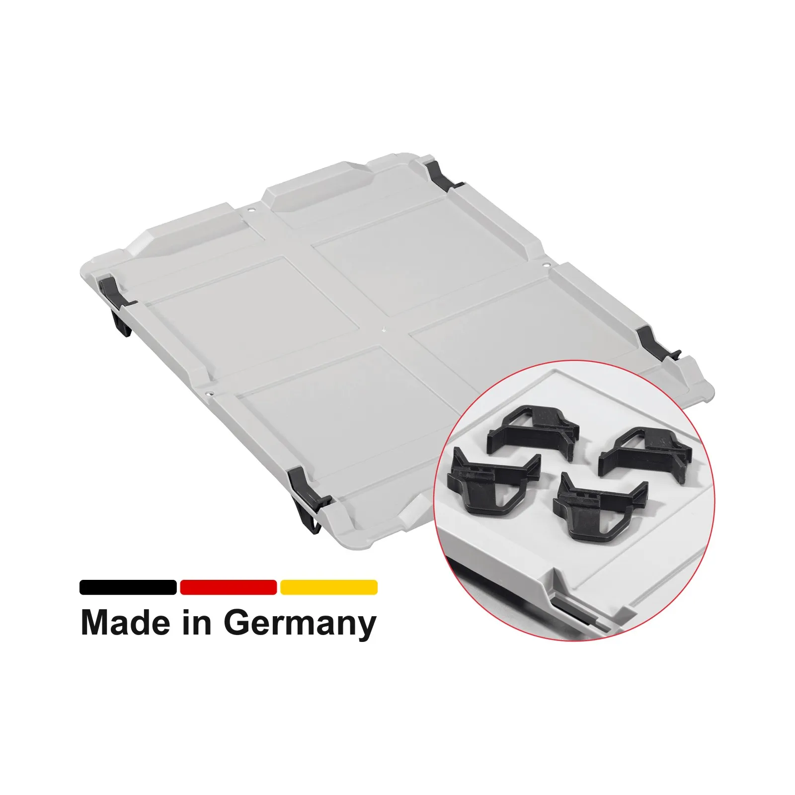 Eurobox 60x40x32 cm mit Deckel - NextGen, Griffe offen