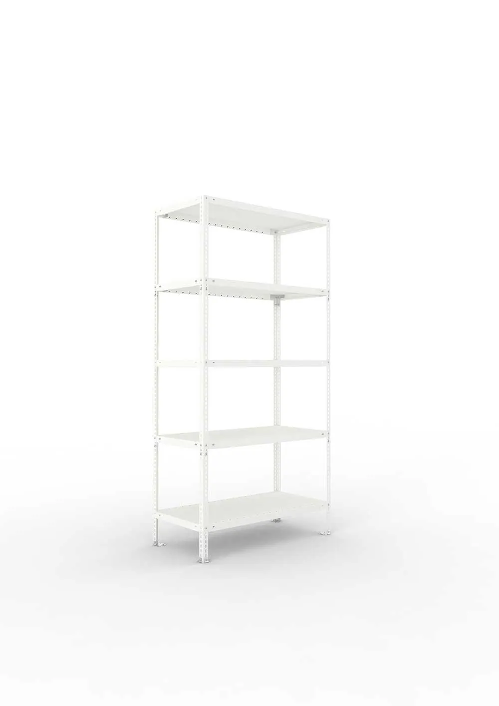 Kellerregal Pro Schraubsystem Grundregal 200×100×50 cm, 100 kg, 5 Böden