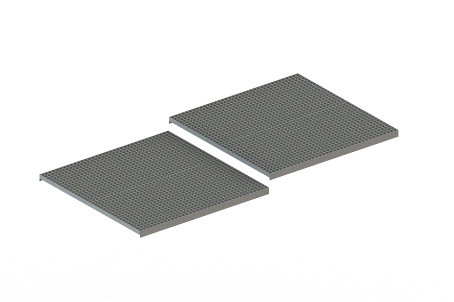 Palettenregal Gitterrost aufgelegt 220×110 cm TPro-Flex5x1,7 – 500 kg