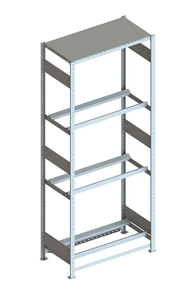Reifenregal Pro-Max 250×100×50 cm – Grundregal, verzinkt