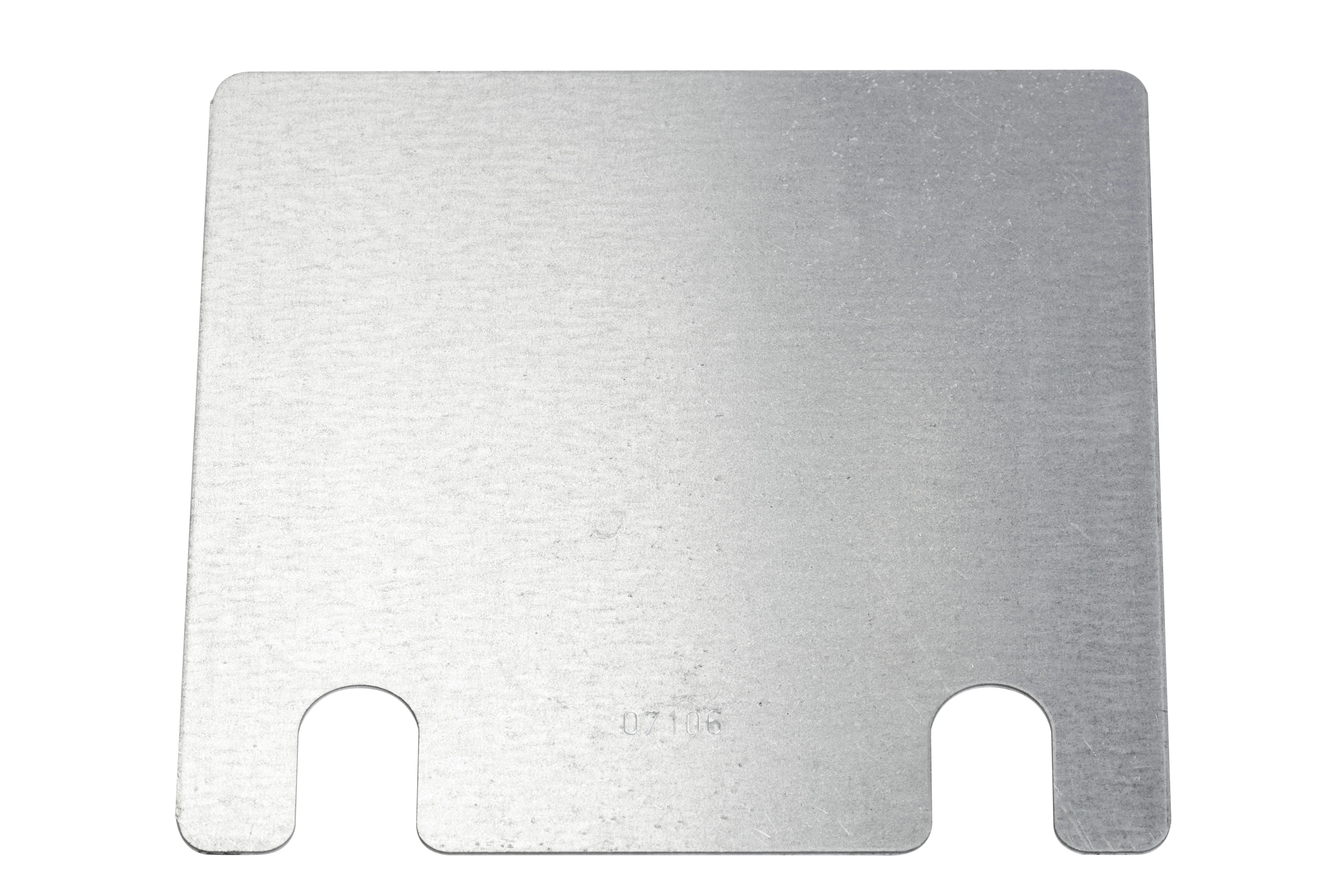 Palettenregal Unterlegblech 1.0mm ohne Stapelnocken, verzinkt