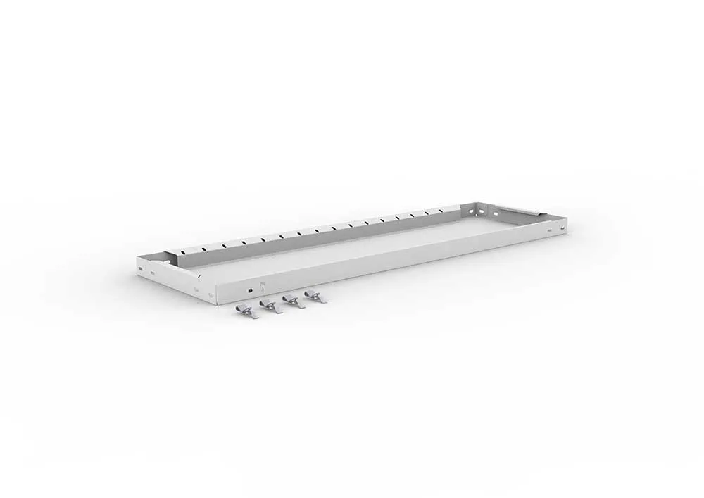 Metallregal Zusatzboden – 100×30 cm, 230 kg, RAL 7035