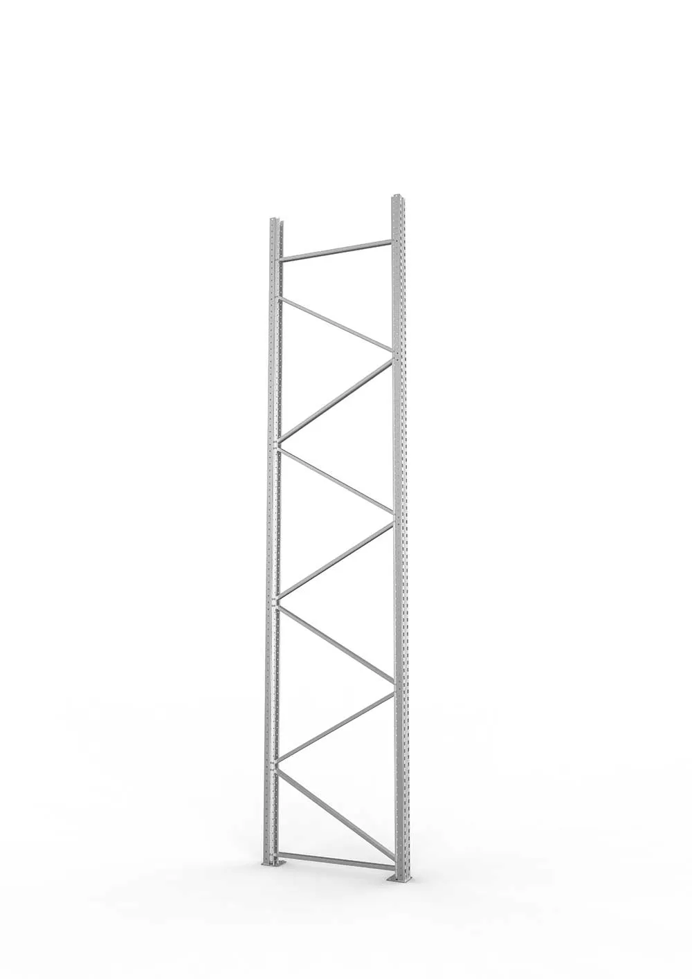 Palettenregal Ständer 120/20 S – 490×110 cm, verzinkt