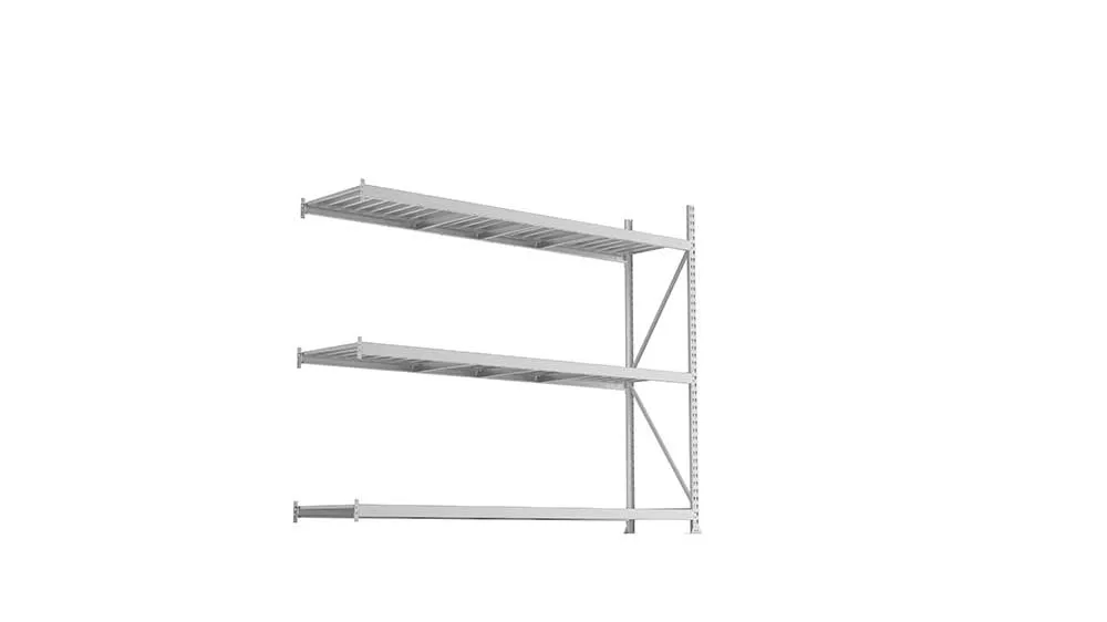 Weitspannregal Anbauregal 220×260×65 cm – Stahlpaneele, verzinkt