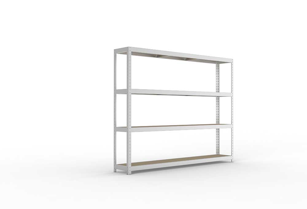 Schwerlastregal 197×250×40 cm – Spanplatten, verzinkt (Varianten)