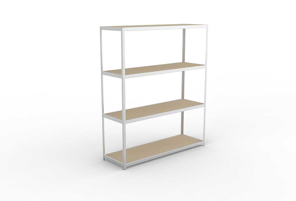Schwerlastregal 297×250×80 cm – Spanplatten, verzinkt (Varianten)