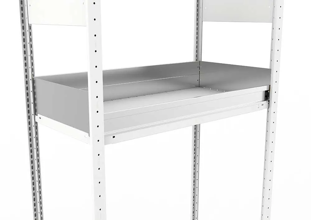 Metallregal Schüttgutmulde 1000 x 500 Höhe 150 vzk kpl.