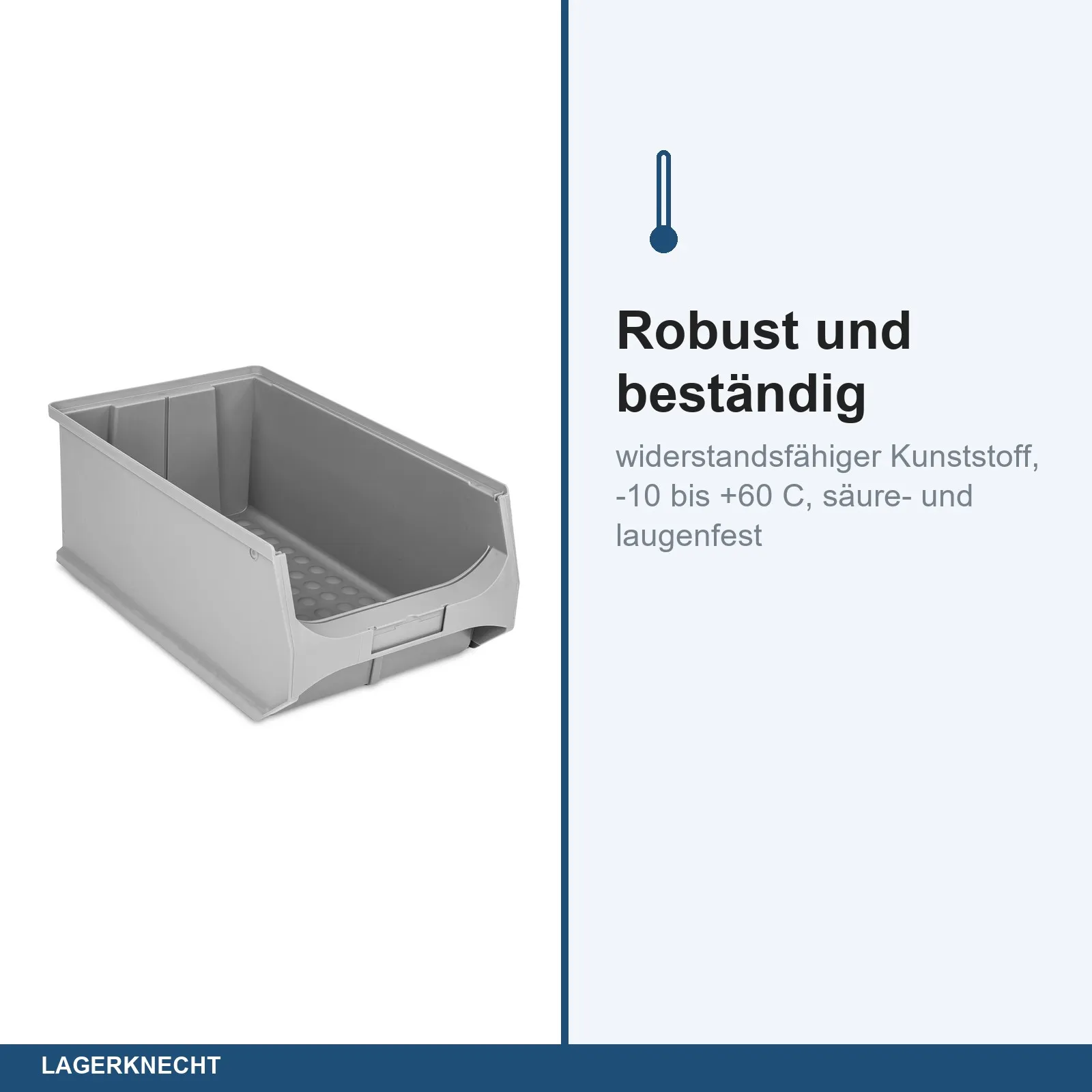 8x Sichtlagerbox 5.0 - grau