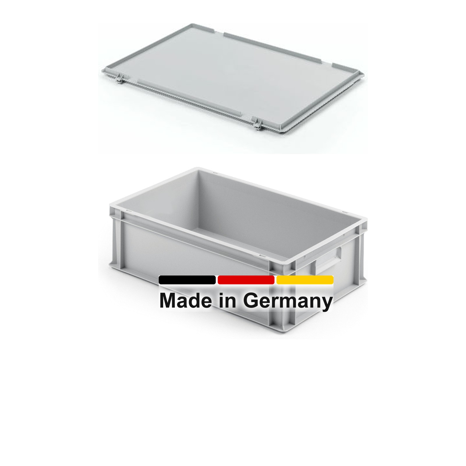 Eurobox 60x40x17 cm mit Scharnierdeckel, UNISTA
