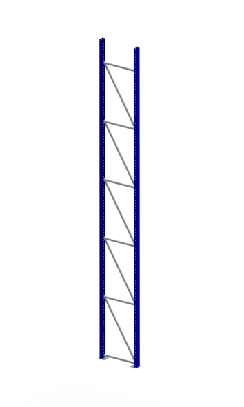 Palettenregal Ständer 100/20 S – 600×80 cm, RAL 5010