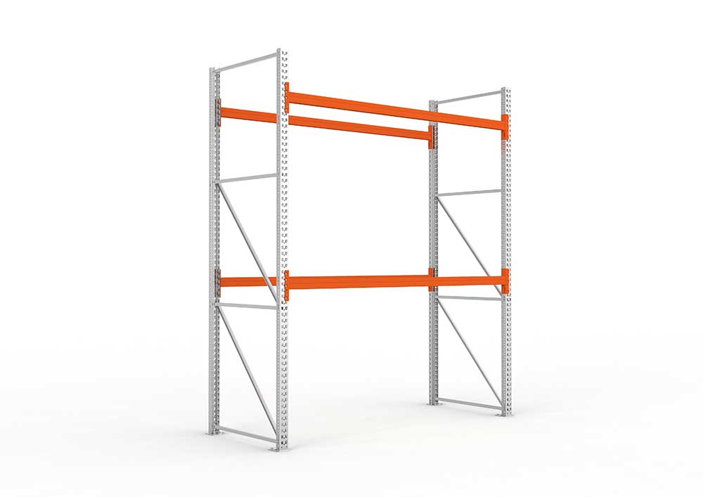 Palettenregal Stabil Grundregal – 330×270×110 cm, 3 Ebenen