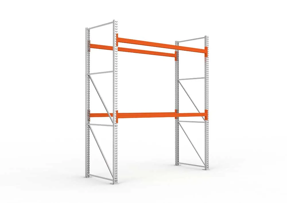 Palettenregal Stabil Grundregal – 330×270×110 cm, 3 Ebenen