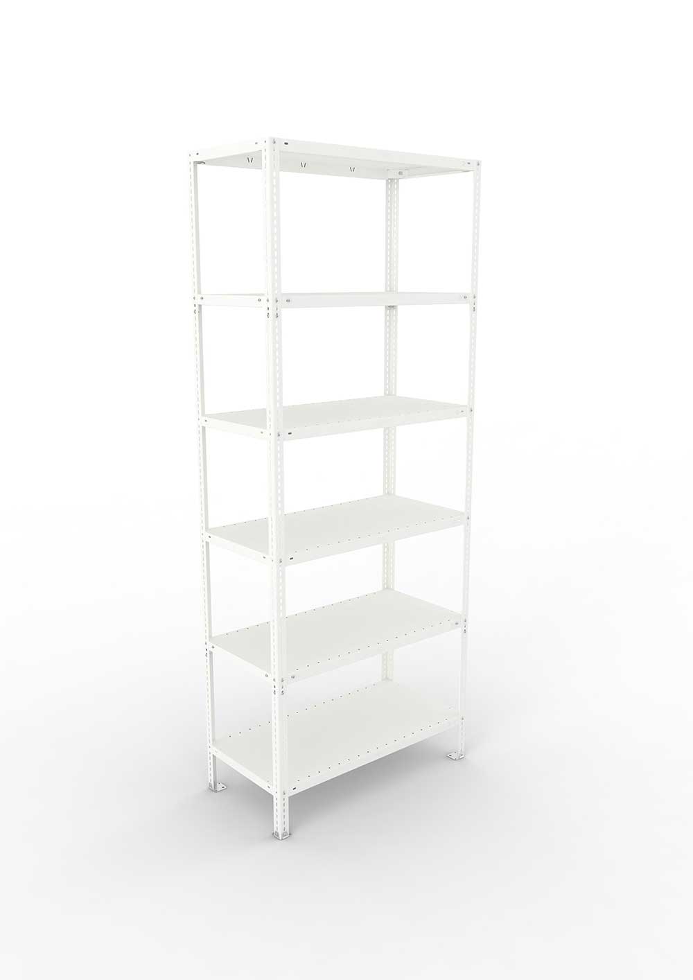 Kellerregal Pro Schraubsystem Grundregal 250×100×50 cm, 150 kg, 6 Böden