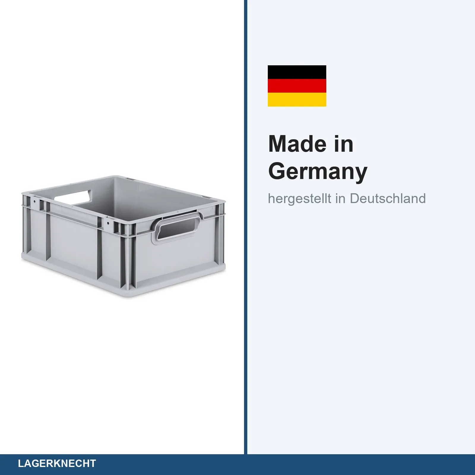 Eurobox 40x30x17 cm mit Scharnierdeckel, NextGen