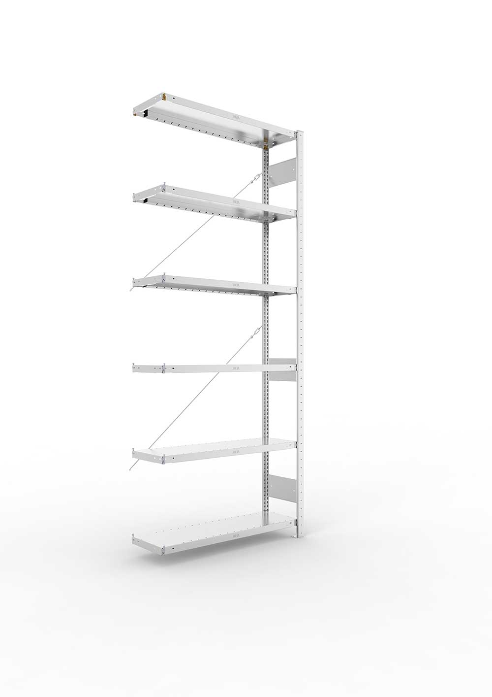 Kellerregal Compact Zusatzboden 100×30 cm, RAL 7035