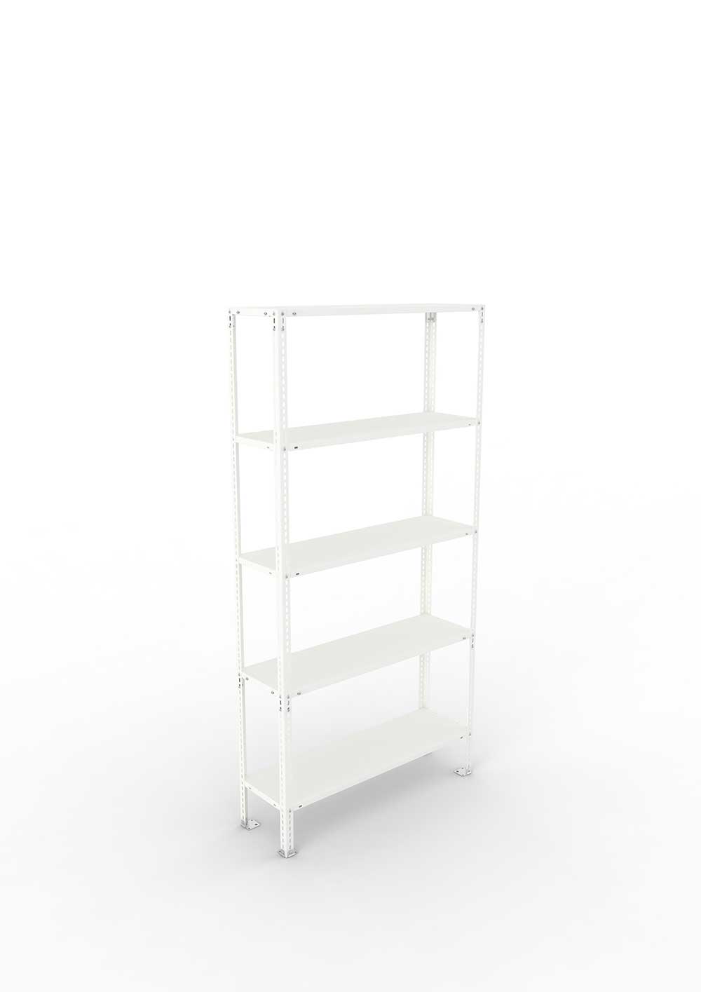 Metallregal FIX 80 Grundregal für Regalsystem Metall 2000 x 1000 x 300 RAL 7035 kpl. mit 5 Böden