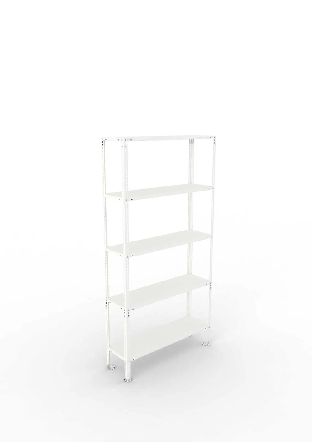 Metallregal FIX 80 Grundregal für Regalsystem Metall 2000 x 1000 x 300 RAL 7035 kpl. mit 5 Böden