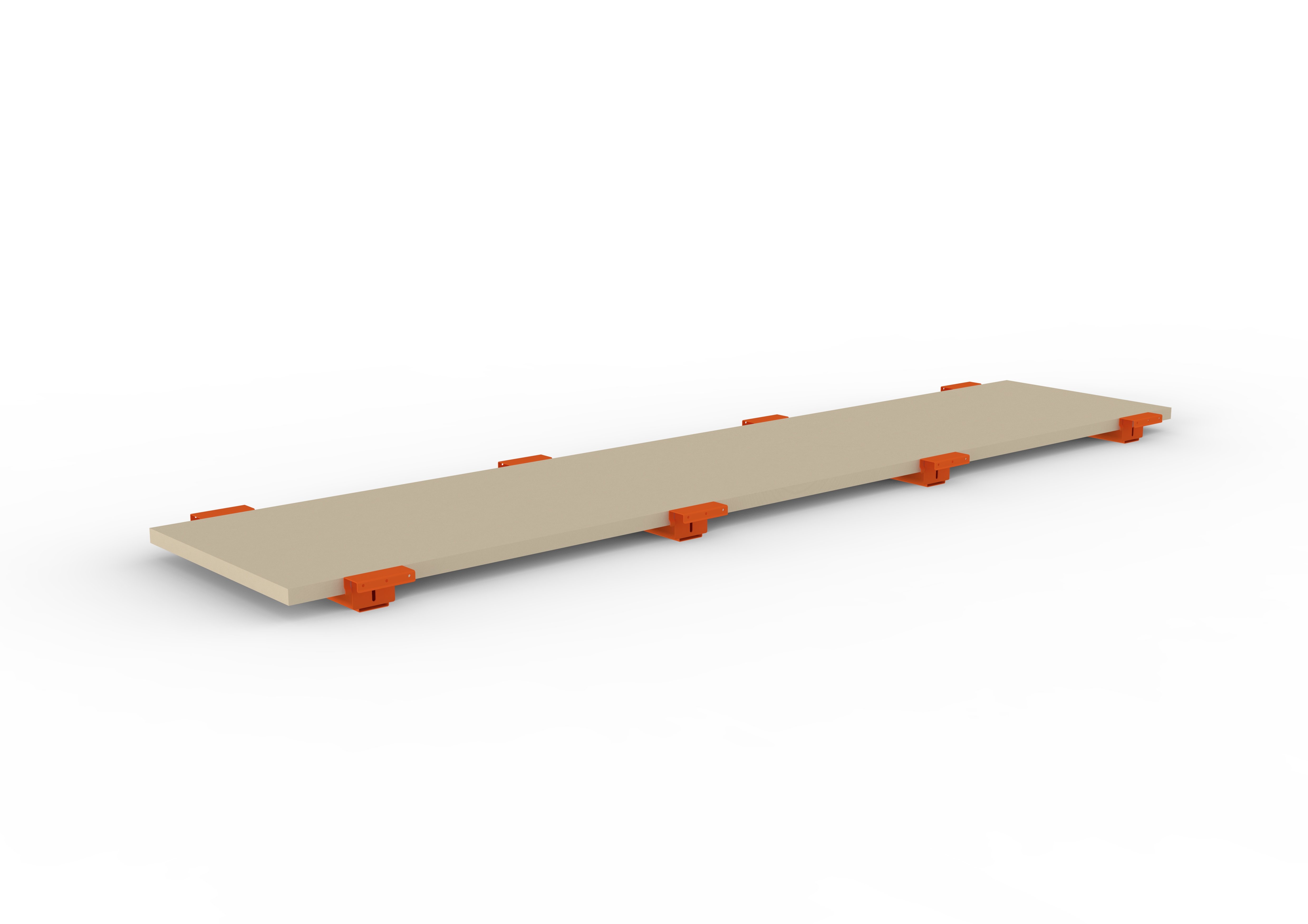 Palettenregal Spanplattenboden + Tiefenauflage 330×80 cm, 38 mm