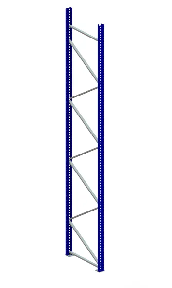 Palettenregal Ständer 120/20 S – 490×110 cm, RAL 5010