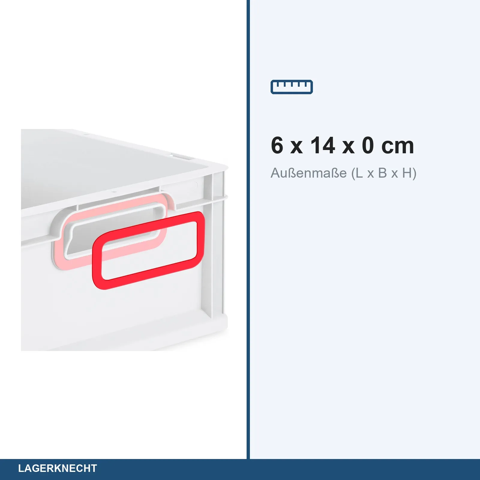 ColorClip Set - Farbring für Eurobox NextGen 2.0 - 1 Pack mit 2 Stück - Rot