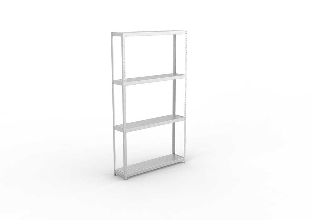 Schwerlastregal 297×170×40 cm – Stahlpaneele, verzinkt (Varianten)