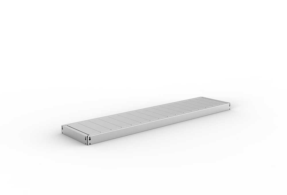 Schwerlastregal Lagerknecht Zusatzfachebene 1700 x 400 vzk kpl. mit Stahlpaneelen Schwerlastregal Lagerknecht Zusatzfachebene 1700 x 400 vzk kpl. mit Stahlpaneelen