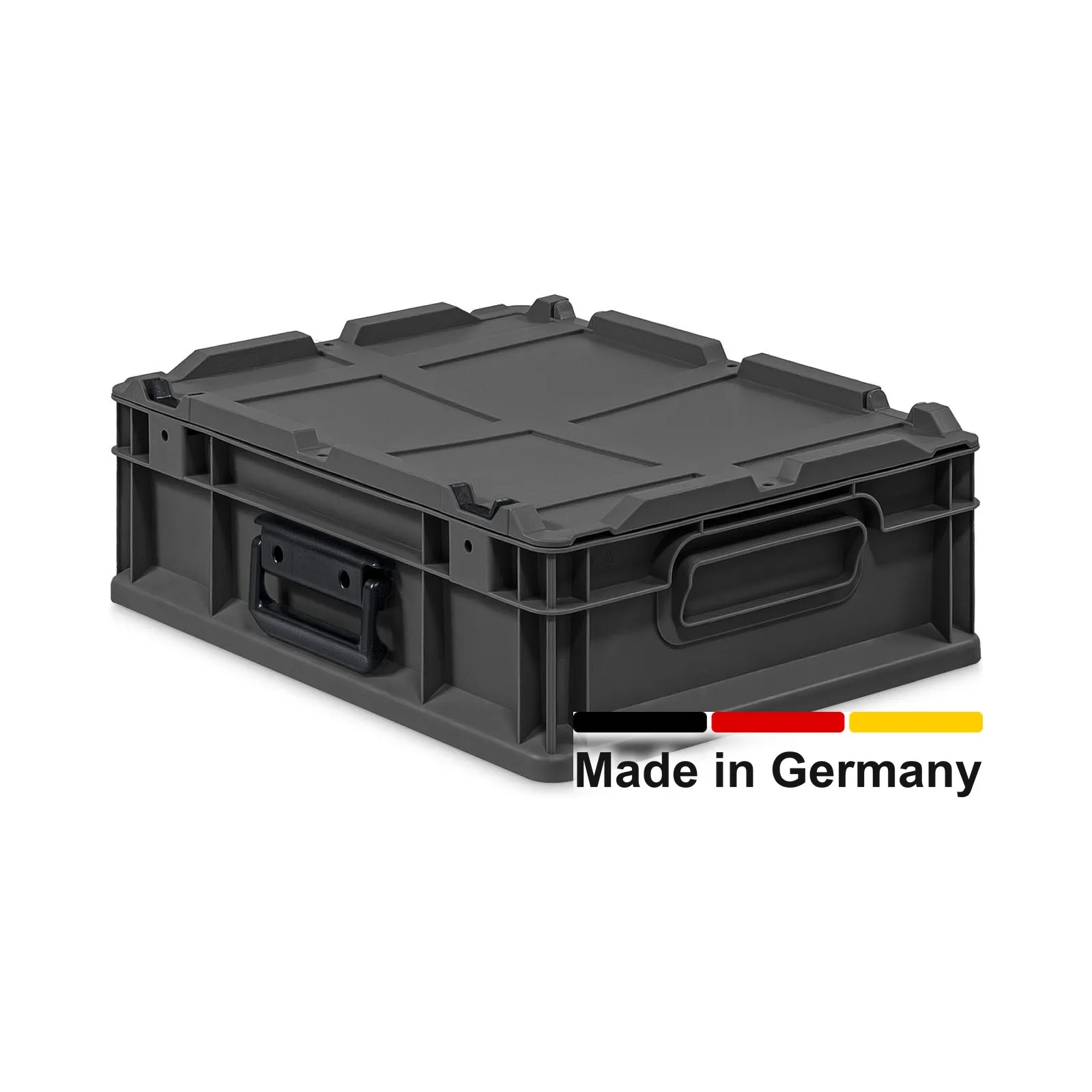 Eurokoffer 40x30x14 cm, NextGen Cycle, Griffe geschl., anthrazit