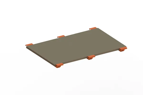 Palettenregal Spanplattenboden + Tiefenauflage 180×110 cm, 38 mm