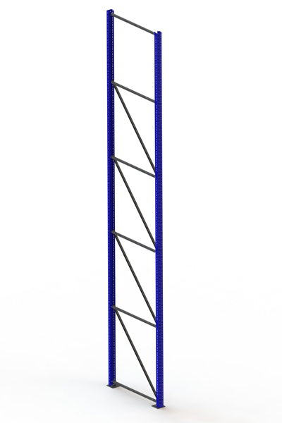 Palettenregal Ständer 85/20 S – 550×110 cm, RAL 5010